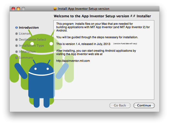 Installing App Inventor 2 Setup On Mac Os X Explore Mit App Inventor