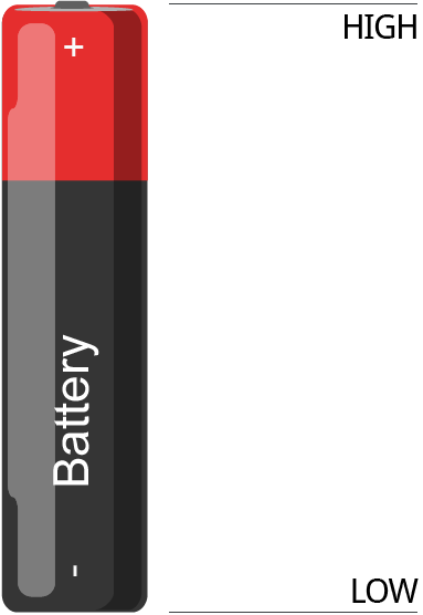 battery high low